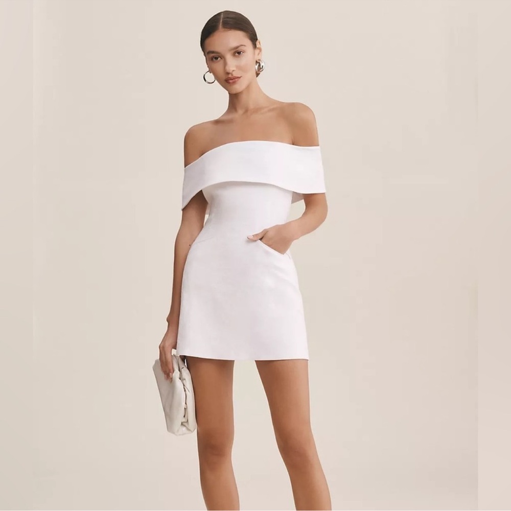 BHLDN White Off-Shoulder Ingrid Dress NWT